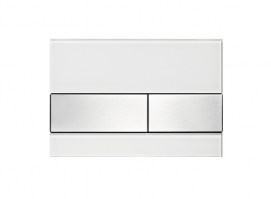 PLACA ACCIONAMIENTO DESCARGA WC BLANCO-INOX TECE